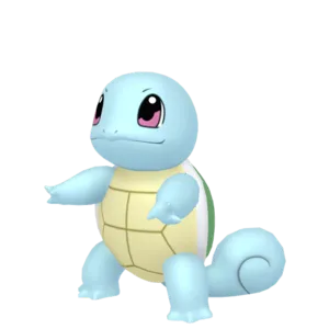 What characteristic helps Squirtle reduce water resistance while swimming?